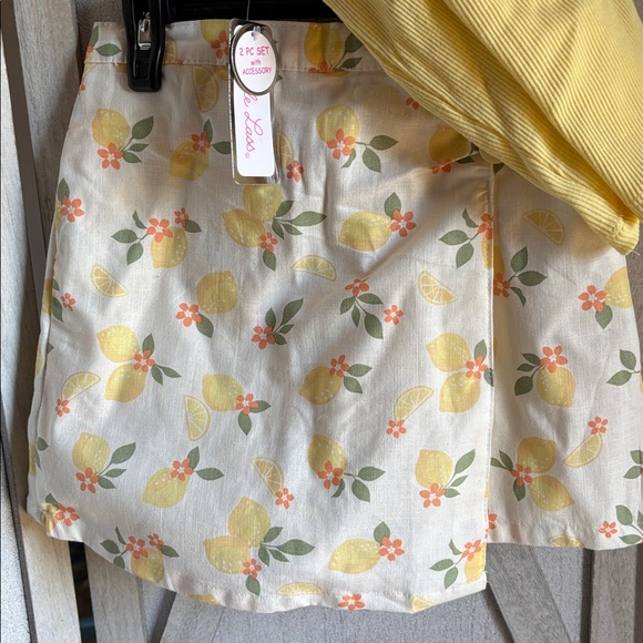 Little Lass Lemon Two-Piece Set - Picture 3 of 4